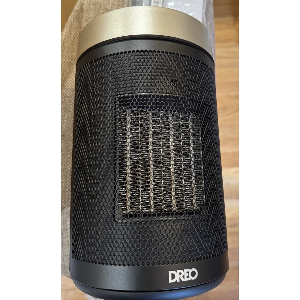 New Dreo Black/Silver Atom 316 Fan Portable Heater/Remote Control